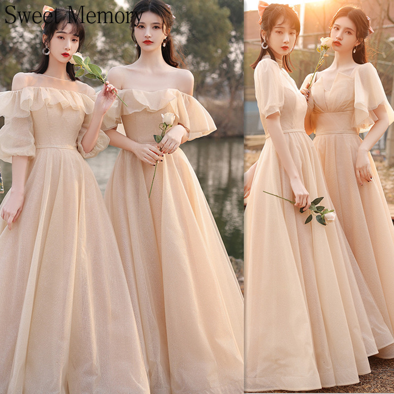 UF245 Girls Long Bridesmaid Dresses Formal Prom Pa..